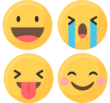 Sottobicchiere tema emoji - TenStickers