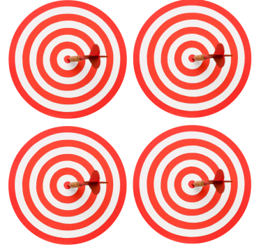 Sottobicchieri nerd motivo spirale da bersaglio - TenStickers