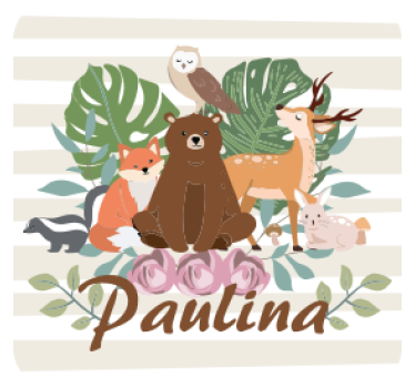 Sottobicchieri personalizzabili raduno di animali carini - TenStickers