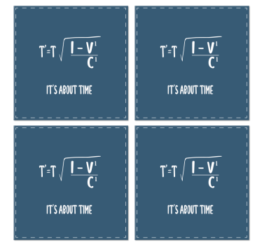 Sottobicchiere  personalizzato con frase è quasi ora - TenStickers