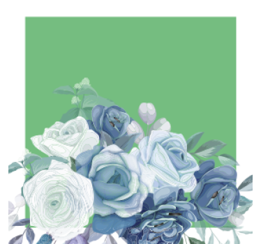 Sottobicchieri matrimonio elegante composizione floreale - TenStickers