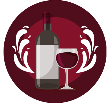 Sottobicchieri birra bottiglia e bicchiere - TenStickers