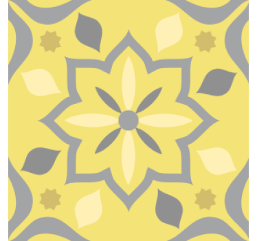 Sottobicchieri matrimonio design floreale - TenStickers