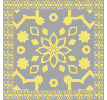 Sottobicchieri con motivi botanici intricati - TenStickers