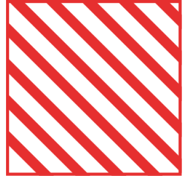 Sottobicchieri con motivi a righe rosse - TenStickers