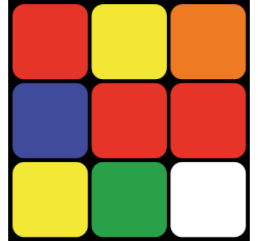 Sottobicchieri nerd disposizione quadrata colorata - TenStickers
