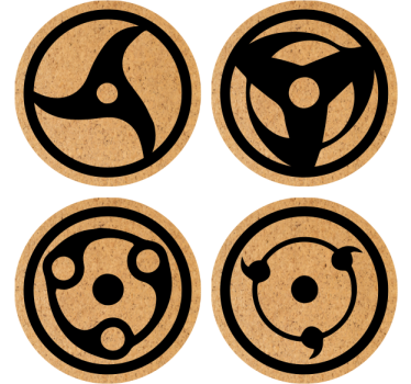Sottobicchieri nerd motivi circolari astratti - TenStickers