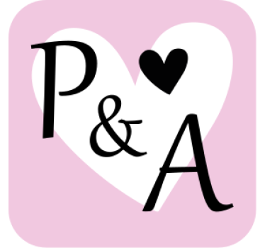 Sottobicchieri matrimonio iniziali con motivo cuore - TenStickers