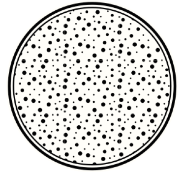 Sottobicchieri con motivi a pois neri - TenStickers
