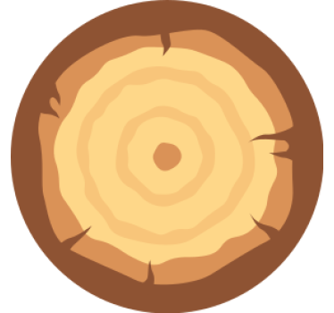 Sottobicchieri birra motivo a fette di legno - TenStickers