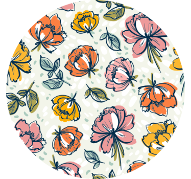 Sottobicchieri moderno stile botanico - TenStickers