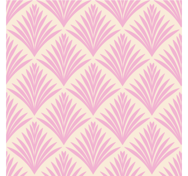 Sottobicchieri con motivi foglia rosa pallido - TenStickers