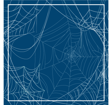 Sottobicchieri Halloween intricato motivo a ragnatela - TenStickers