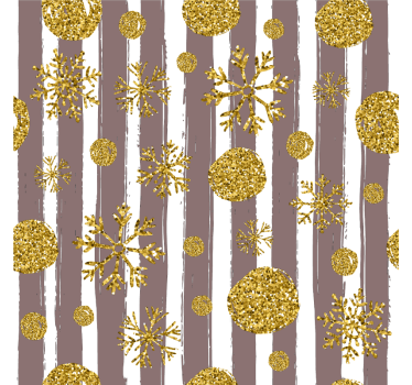 Sottobicchiere personalizzato Palline d'oro e fiocchi - TenStickers