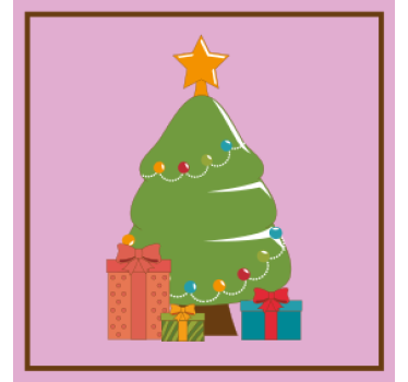 Sottobicchieri natalizi regali decorativi albero di natale - TenStickers