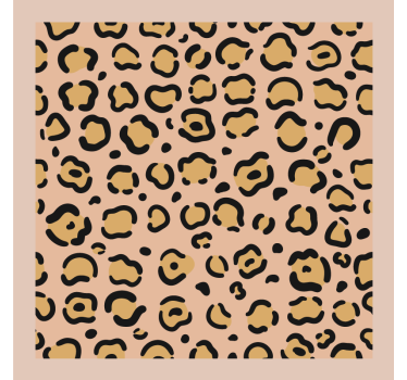 Sottobicchieri con motivi stampa leopardata - TenStickers