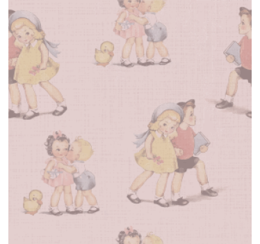 Sottobicchieri vintage illustrazioni infantili giocose - TenStickers
