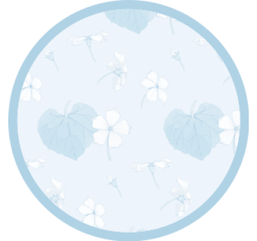 Sottobicchieri con motivi superficie floreale - TenStickers