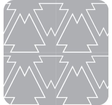 Sottobicchieri con motivi albero angolare - TenStickers