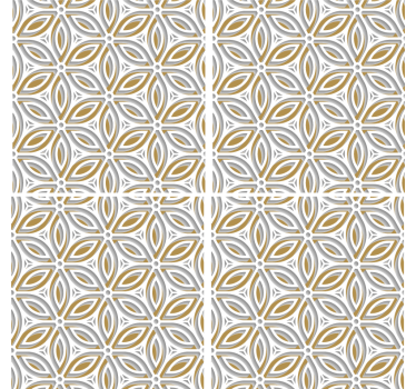 Sottobicchieri con motivi elemento floreale intricato - TenStickers