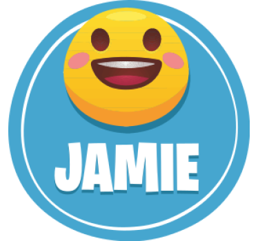 Sottobicchieri personalizzabile faccia sorridente - TenStickers