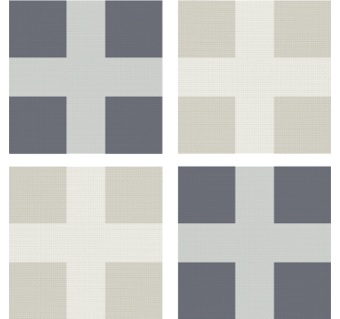 Sottobicchieri in vinile con croce scandinava - TenStickers