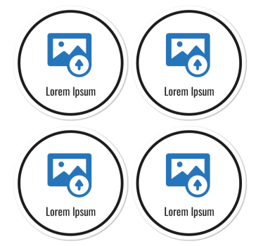 Sottobicchiere  personalizzabile qr code - TenStickers