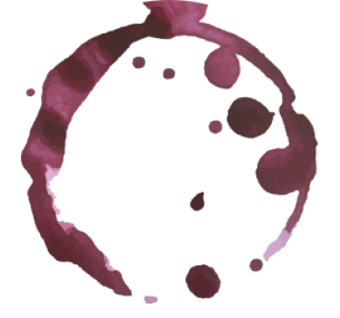 Altri sottobicchieri macchie di vino - TenStickers