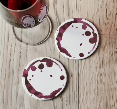 Altri sottobicchieri macchie di vino - TenStickers