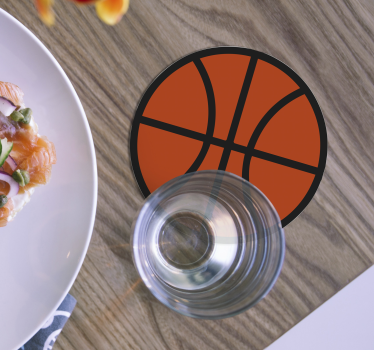 Sottobicchiere moderno Pallacanestro - TenStickers
