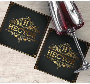 Sottobicchiere  personalizzabile Eleganza - TenStickers