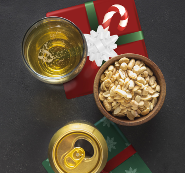 Sottobicchiere personalizzato Natale Confezione regalo - TenStickers