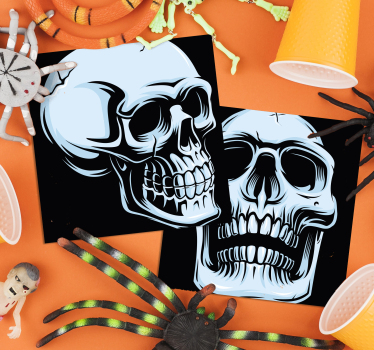 Sottobicchiere  tema frikis Grande teschio sottobicchiere - TenStickers