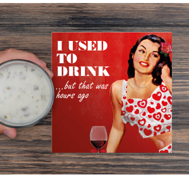 Sottobicchiere  tema vintage Bevevo - TenStickers