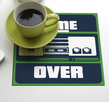 Sottobicchiere  tema vintage Gamer - TenStickers