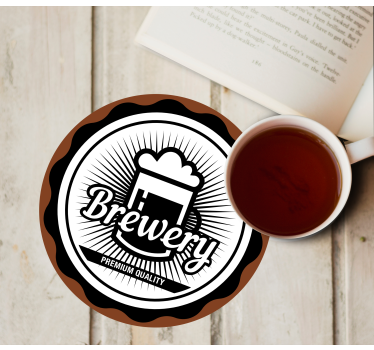 Sottobicchieri birra emblema qualità premium birra - TenStickers