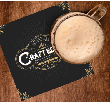 Sottobicchieri birra etichetta birra di qualità premium - TenStickers