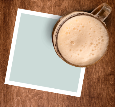 Sottobicchieri birra pezzo quadrato azzurro - TenStickers