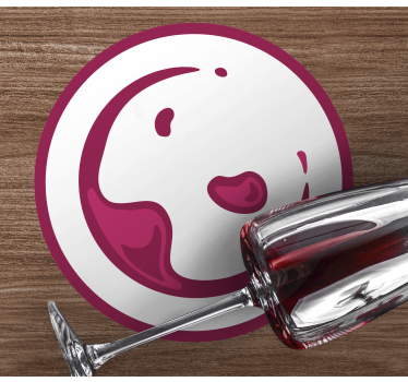 Sottobicchieri birra schiumosa gioia di vino - TenStickers