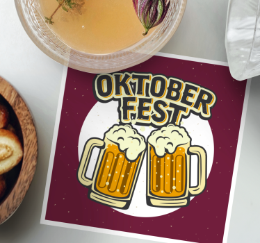 Sottobicchieri birra tazze birra allegre - TenStickers