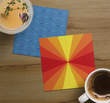 Sottobicchieri con motivi esplosione di colori - TenStickers