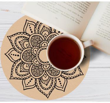 Sottobicchieri con motivi floreali intricati - TenStickers