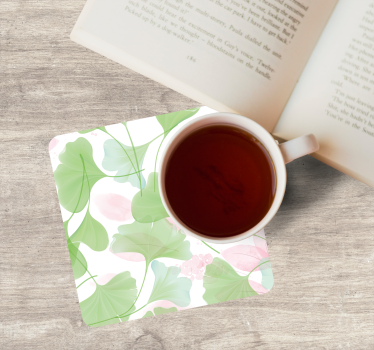 Sottobicchieri con motivi foglie lussureggianti - TenStickers