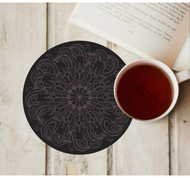 Sottobicchieri con motivi mandala intricati - TenStickers