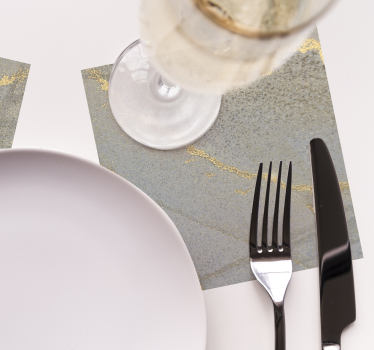 Sottobicchieri con motivi superficie in oro elegante - TenStickers