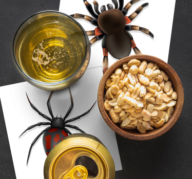 Sottobicchieri halloween collezione ragni spaventosi - TenStickers