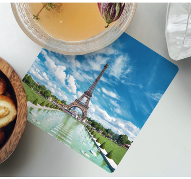 Sottobicchieri moderno paesaggio torre eiffel - TenStickers