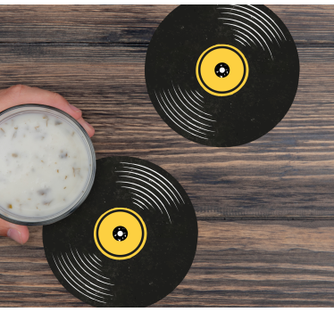 Sottobicchieri nerd opere d'arte in vinile - TenStickers