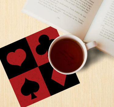 Sottobicchieri nerd simboli delle carte - TenStickers