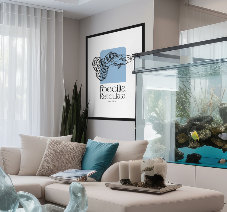 Poster con pesci pesce guppy - TenStickers